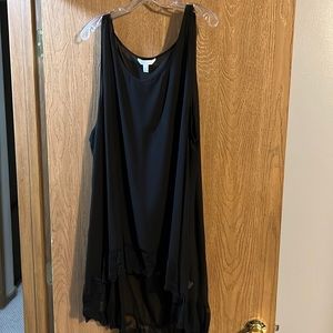 Sheer black top from Boutique + size 4x